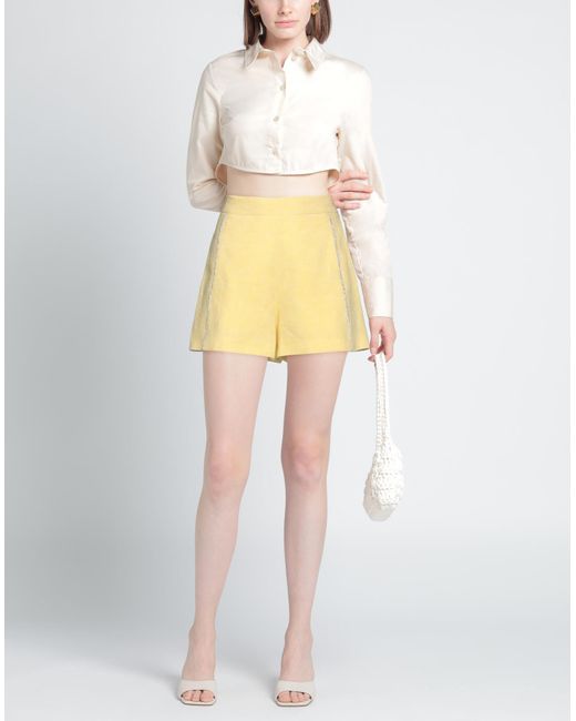 Forte Yellow Shorts & Bermuda Shorts