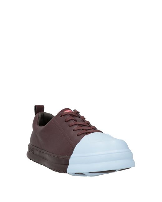 Camper Brown Plum Sneakers Leather, Plastic for men