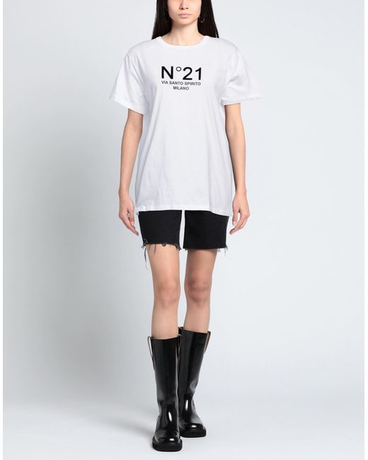 Camiseta N°21 de color White