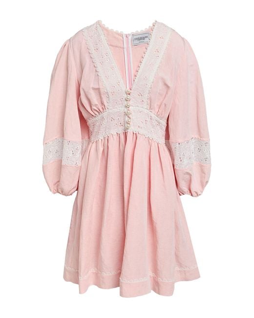 Forte Pink Mini Dress Viscose, Linen