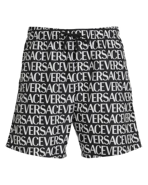 Versace Black Swim Trunks for men