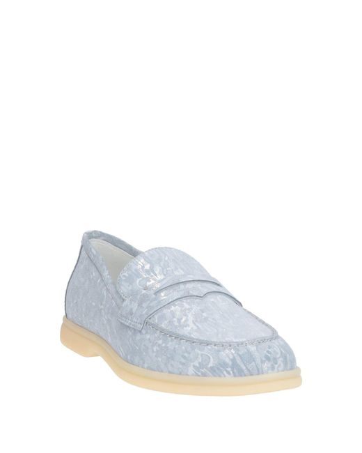 Loriblu Blue Loafers Leather