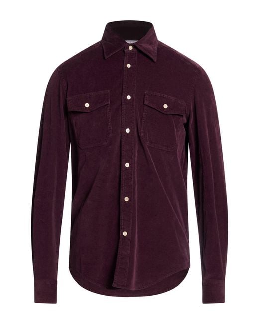 Boglioli Purple Shirt for men
