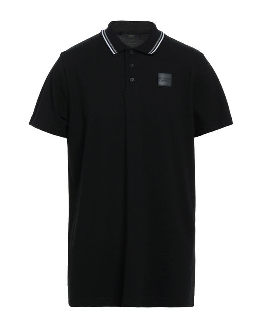 Class Roberto Cavalli Black Polo Shirt Cotton for men