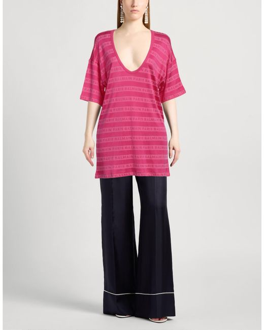 Balmain Pink T-Shirts