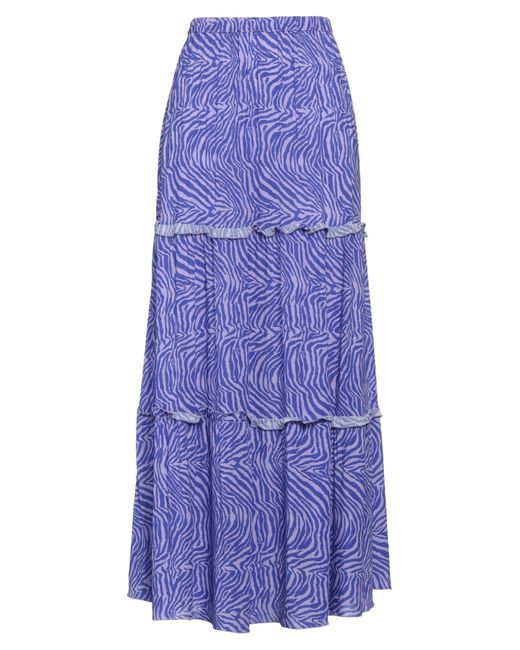 IU RITA MENNOIA Purple Maxi Skirt