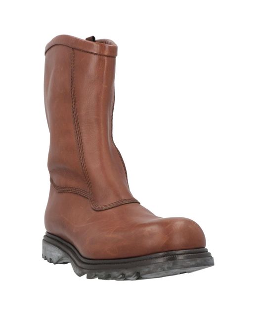 Jil Sander Brown Boot Leather for men