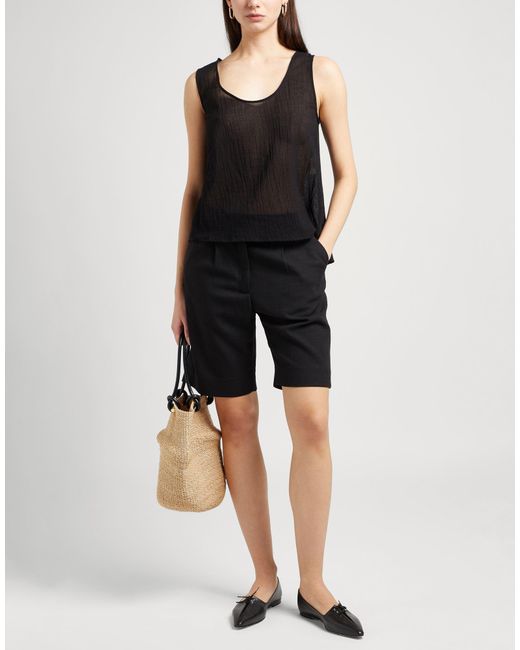 Alysi Black Crème Top Cotton