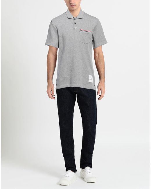 Thom Browne Gray Polo Shirt for men