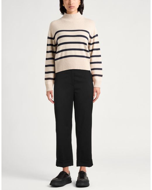 Peserico Black Pants Wool, Polyester, Elastane