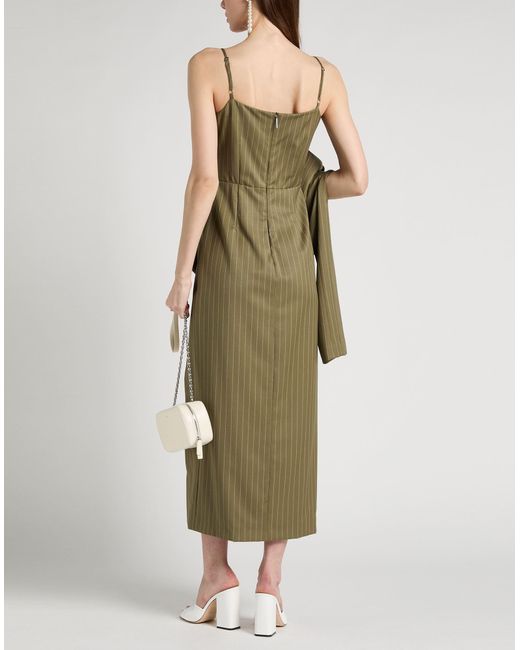 MSGM Green Midi Dress