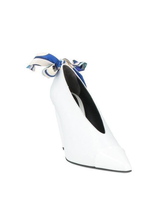 Emilio Pucci White Pumps Leather