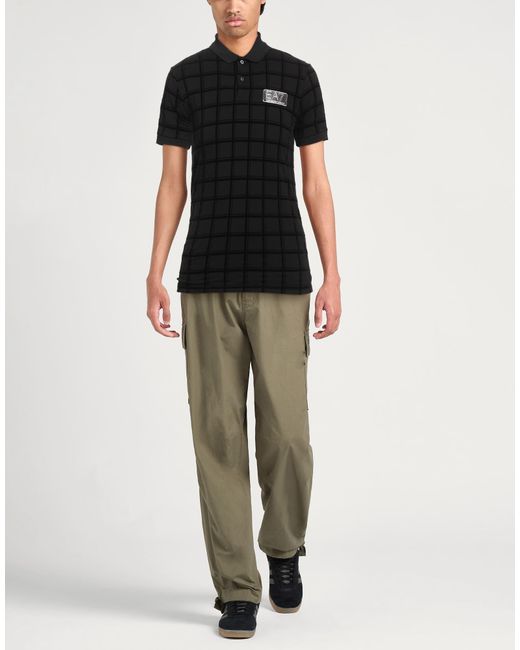 EA7 Black Polo Shirt for men