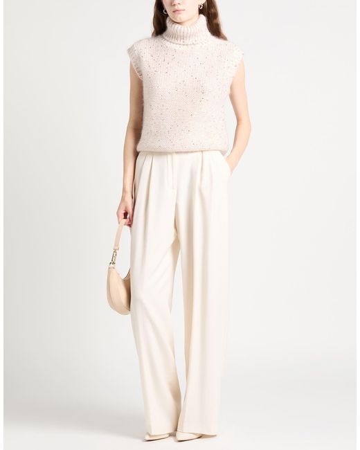Eleventy White Turtleneck