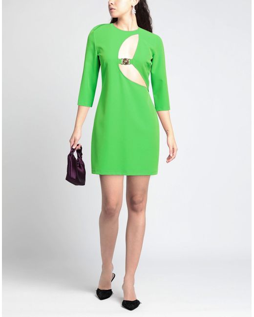 Just Cavalli Green Mini-Kleid