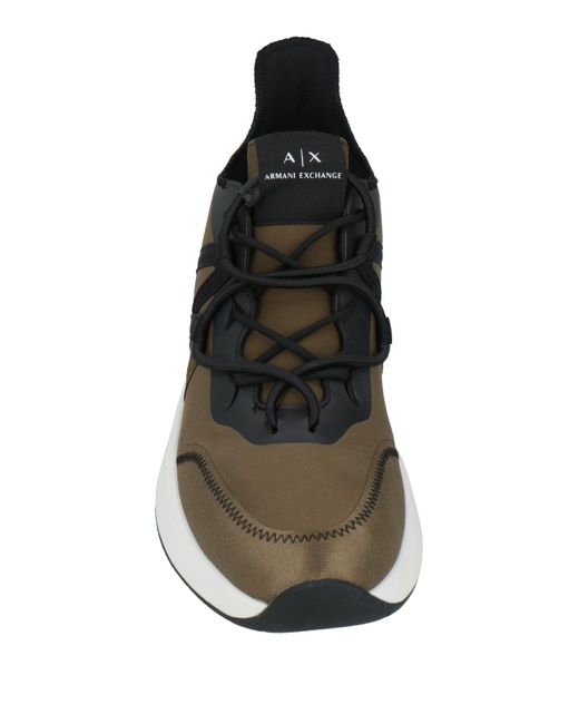 ARMANI EXCHANGE Black Sneakers Polyamide, Elastane, Polyester for men