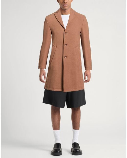 Daniele Alessandrini Brown Coat for men