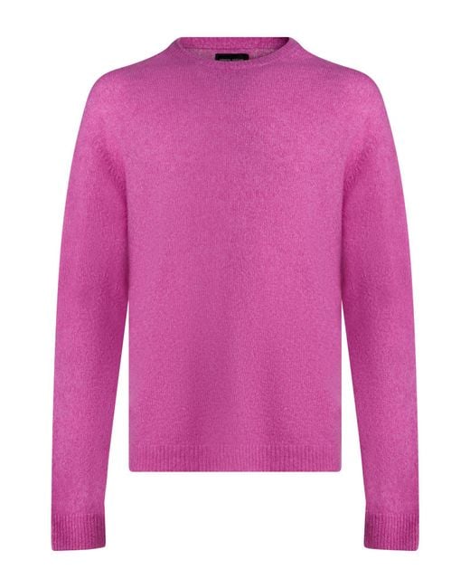 Roberto Collina Pink Sweater Cashmere, Silk, Polyester for men