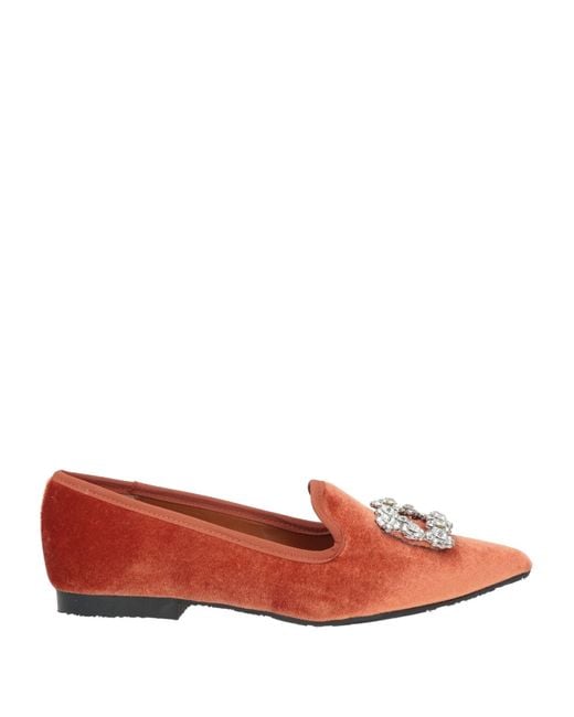 Islo Isabella Lorusso Red Loafers Textile Fibers