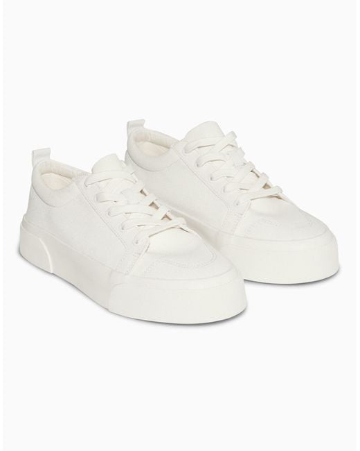 COS White Chunky Canvas Sneakers