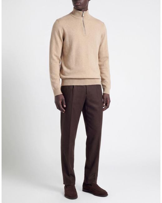Alpha Studio Natural Turtleneck Cashmere for men