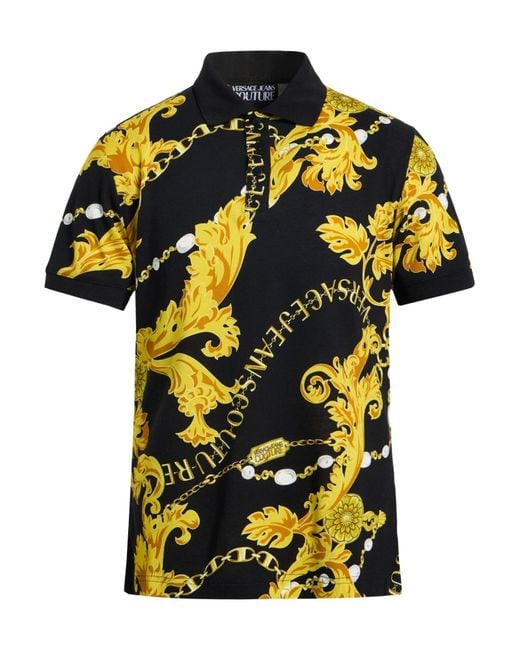 Versace Jeans Couture Men's Yellow Polo Shirts
