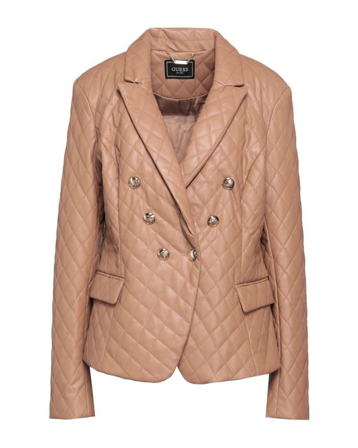Guess Jacket in Brown Lyst