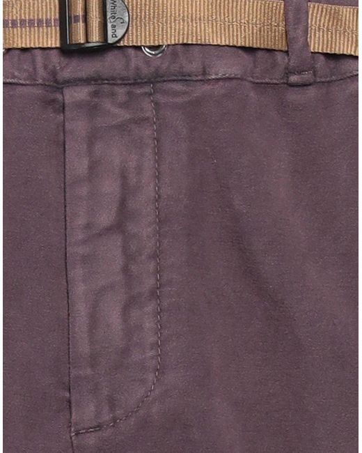 White Sand Purple Pants for men