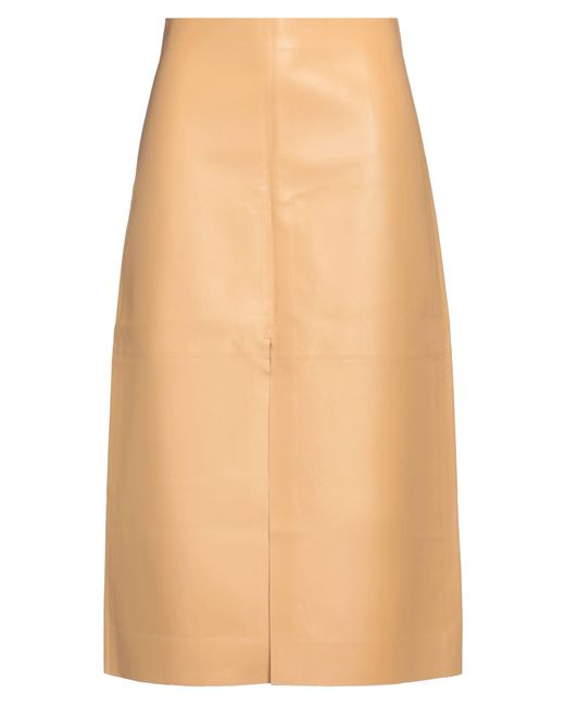 Chloé Orange Midi Skirt