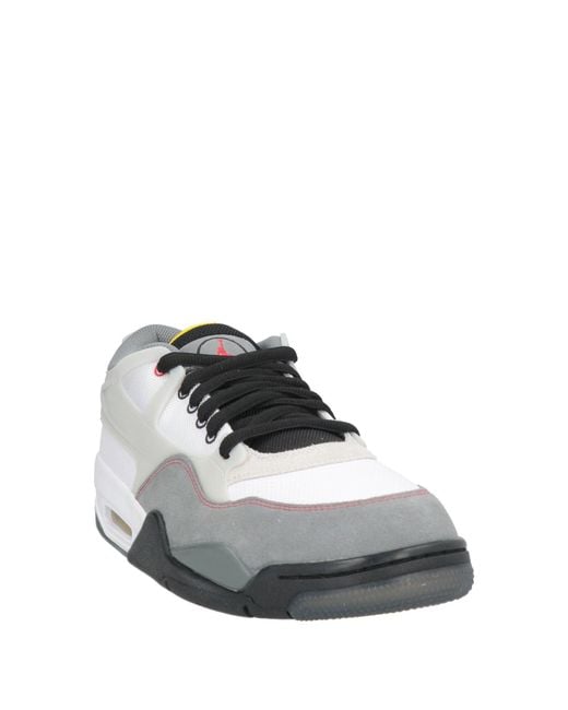 Nike White Sneakers Leather, Textile Fibers for men