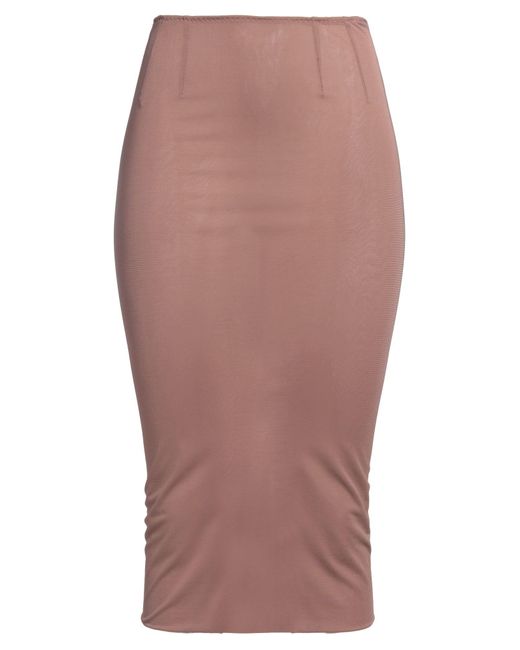 Dolce & Gabbana Pink Antique Rose Midi Skirt Viscose