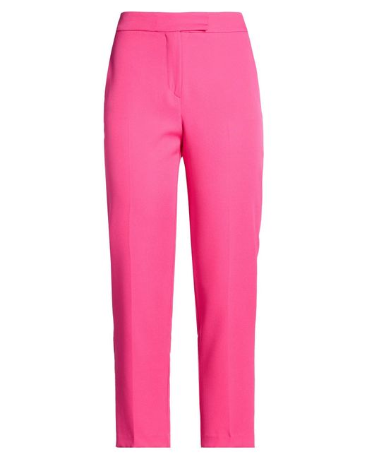 Gattinoni Pink Fuchsia Pants Polyester, Elastane