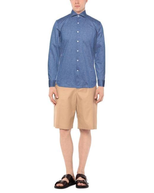 Sonrisa Blue Shirt Cotton for men