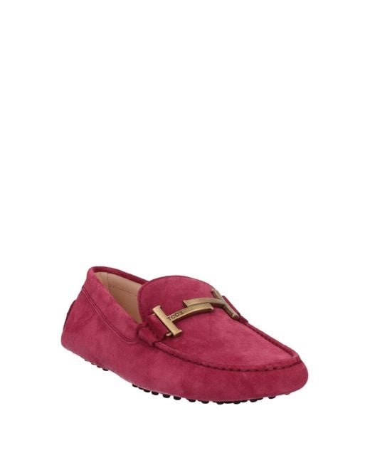 Tod's Red Loafers