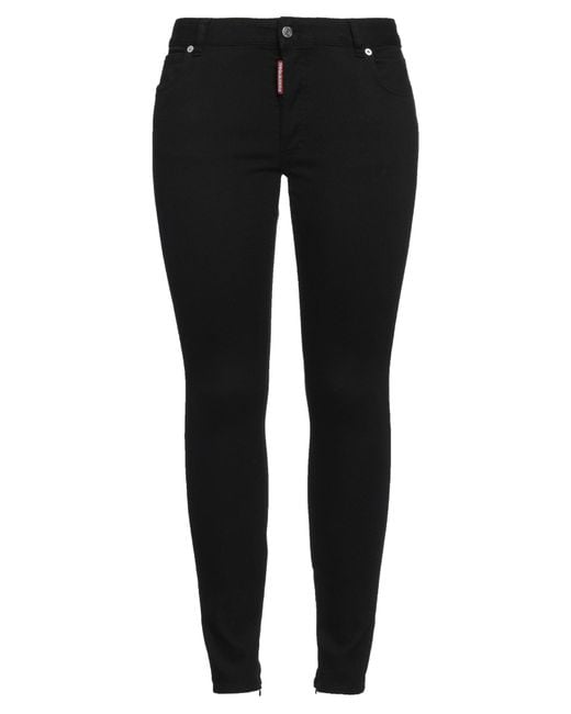 DSquared² Black Jeans Cotton, Elastomultiester, Elastane