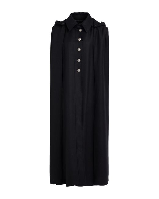 Isabel Benenato Black Cape Virgin Wool