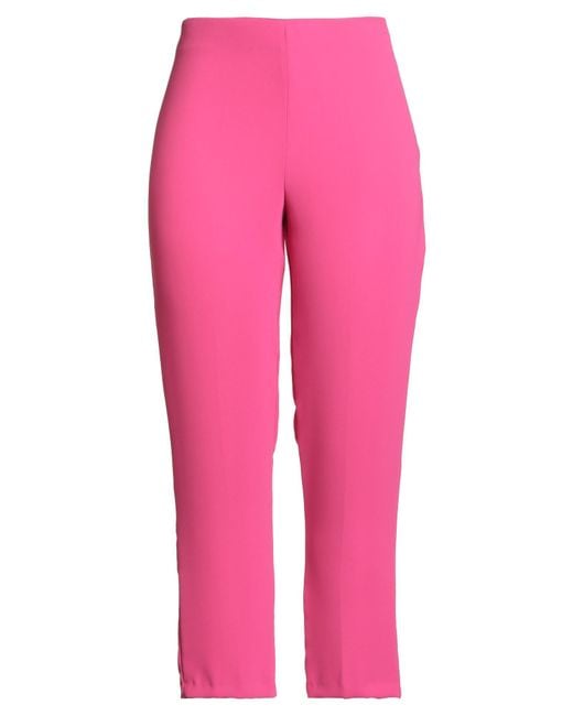Gai Mattiolo Pink Love To Love Fuchsia Pants Polyester