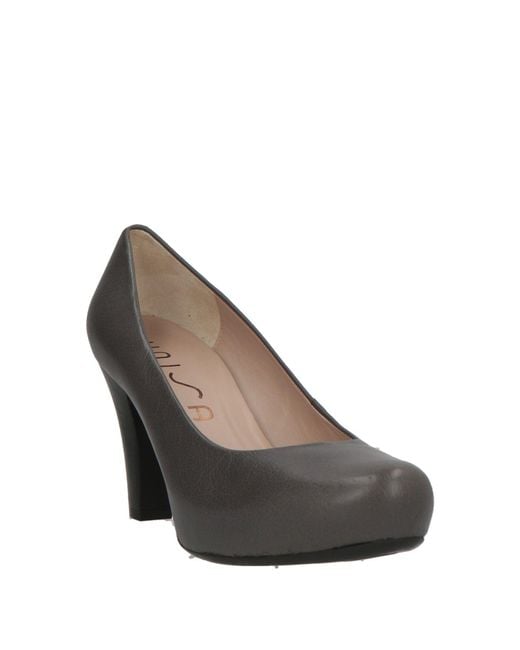 Unisa Gray Pumps Leather