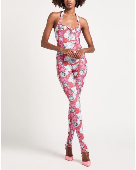 Babylon Red Jumpsuit Polyester, Elastane