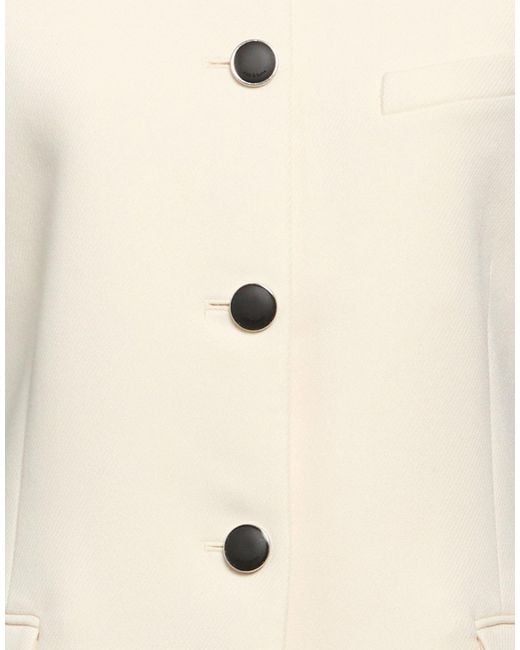 Rag & Bone Natural Ivory Jacket Polyester, Viscose, Elastane