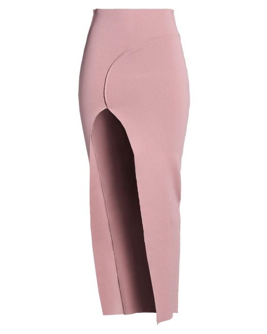 Rick Owens Pink Maxi Skirts