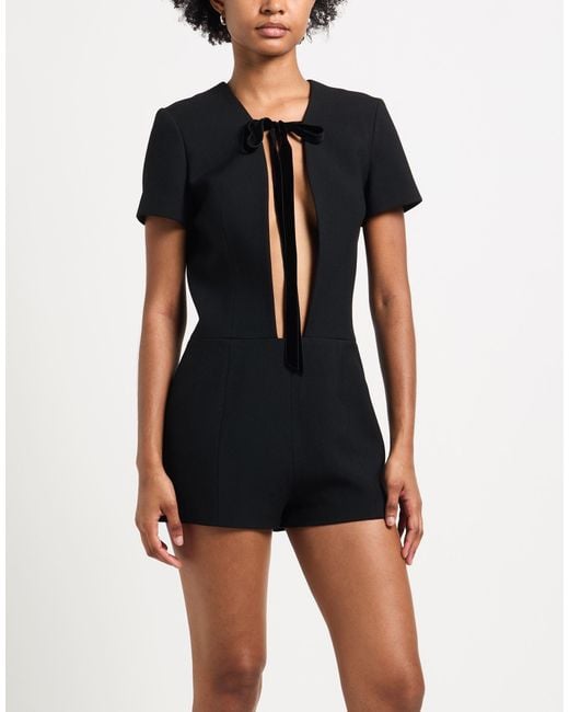 Céline Black Playsuit Wool