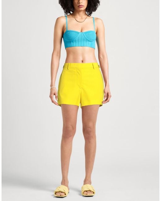 MSGM Yellow Shorts & Bermuda Shorts