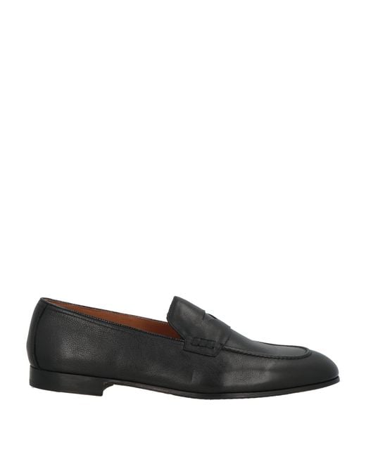 Doucal's Black Loafers Leather for men