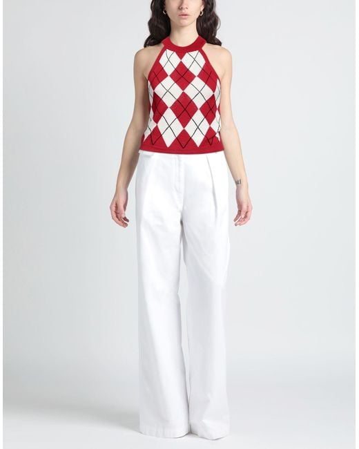 Top MSGM de color Red