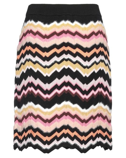 Missoni Black Mini Skirt Viscose, Wool, Polyamide