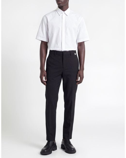 Department 5 Black Pants Polyester, Virgin Wool, Elastane for men