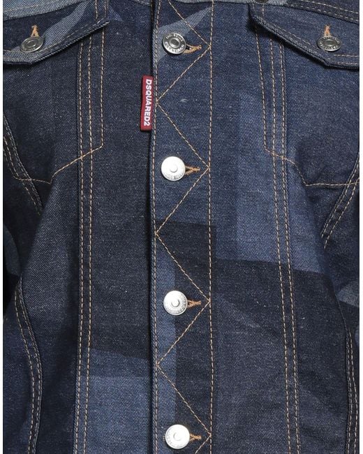 DSquared² Blue Denim Outerwear