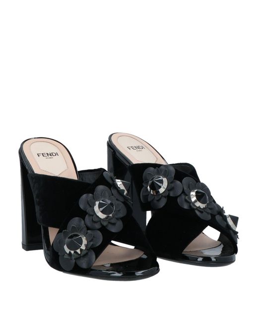 Fendi Black Sandals