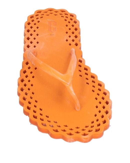 Carlotha Ray Orange Thong Sandal